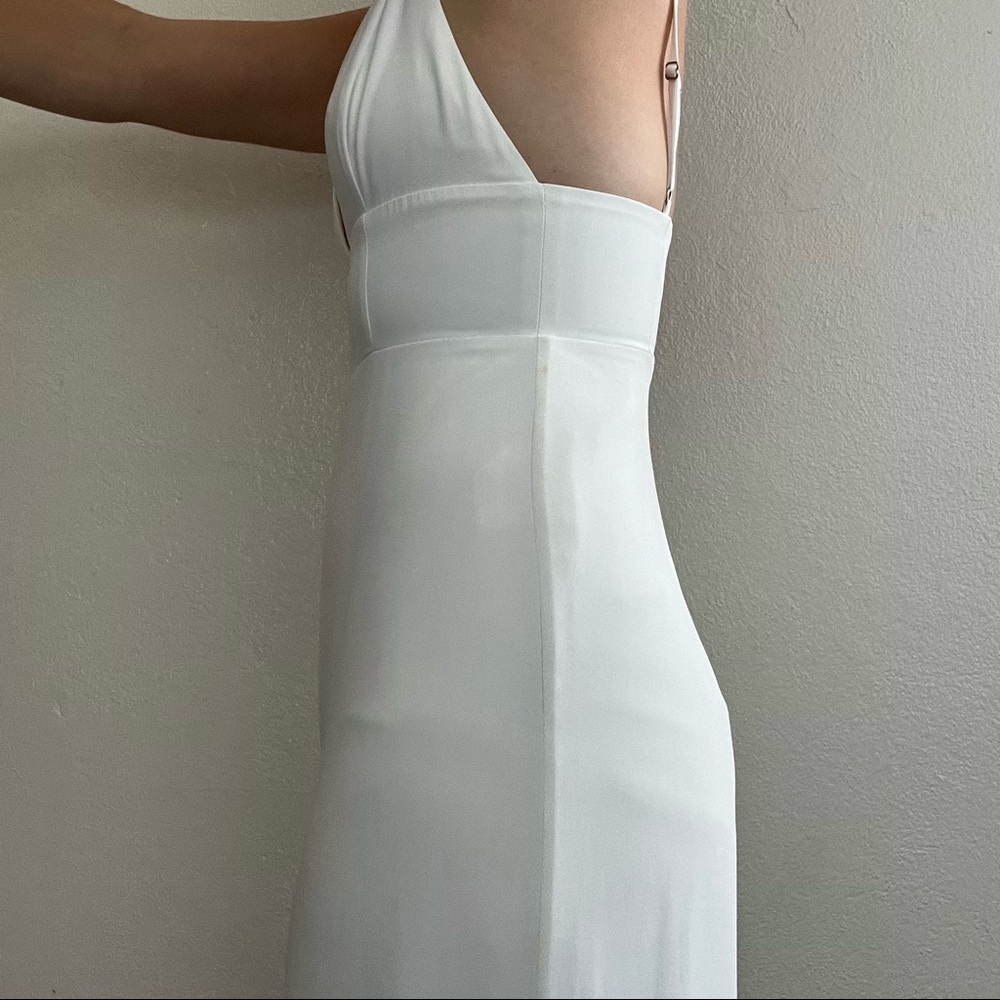 White Fame and Partners Triangle Cup Jumpsuit - Picture 5 of 9